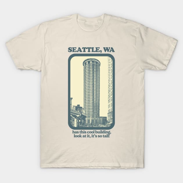 Seattle, Wa // Humorous Retro Style Tourism Design T-Shirt by DankFutura